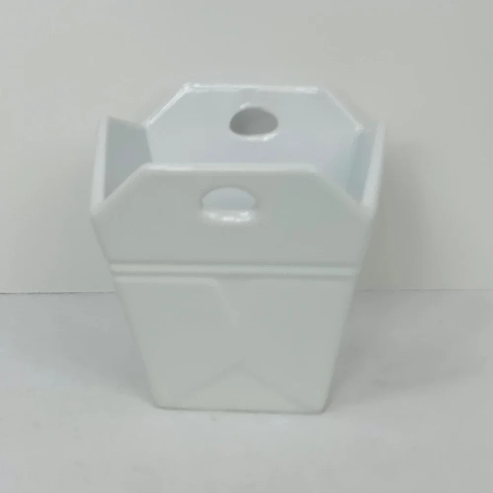 Ceramic Takeout Box Bowl White Fu Character Good Fortune Noodle Bowl 5.5in